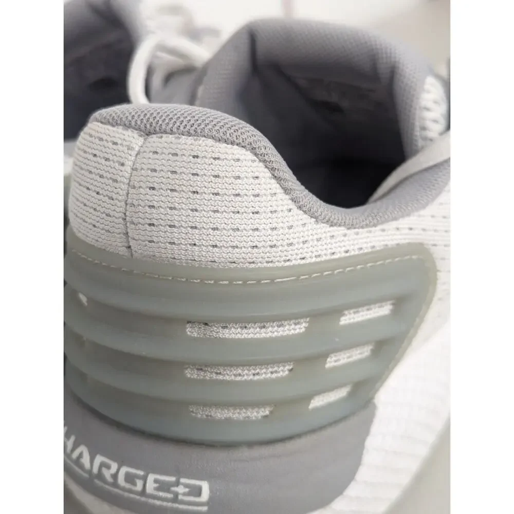 Womens Sz 10.5 Under Armour Charged Rogue Lace-Up White Trainers 3021247_106 - Picture 8 of 8